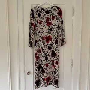MaxMara Floral Wedding Guest Dress Silk